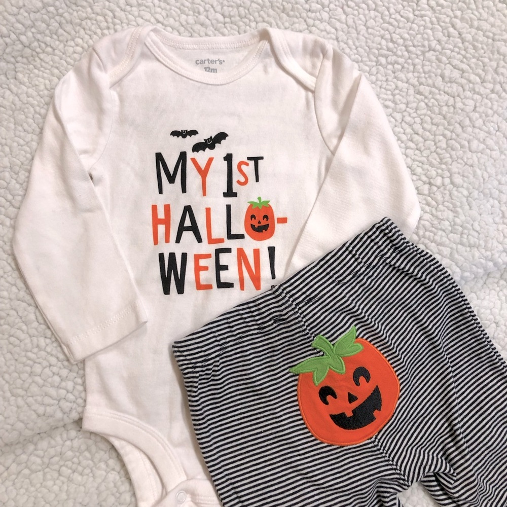 🆕NWOT First Halloween Set 12 months